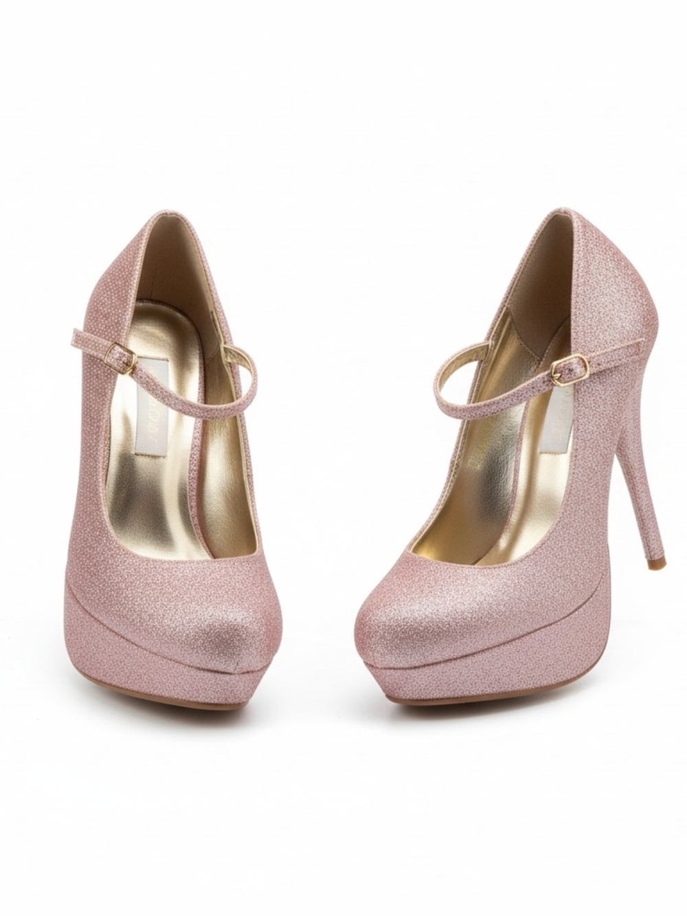 Steve Madden Sparkle Pink Mary Jane Platform Heels